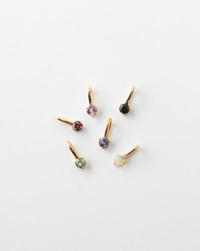 Aura Birthstone Charm — Solid Gold