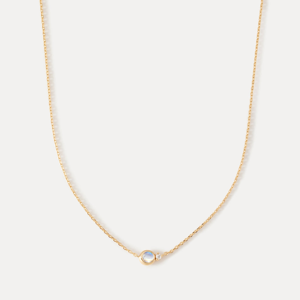 Solid Gold Moonstruck Necklace