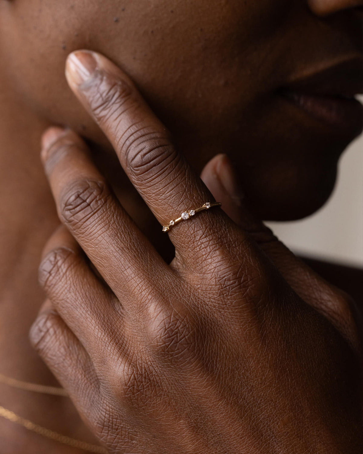 Starscape White Sapphire Ring