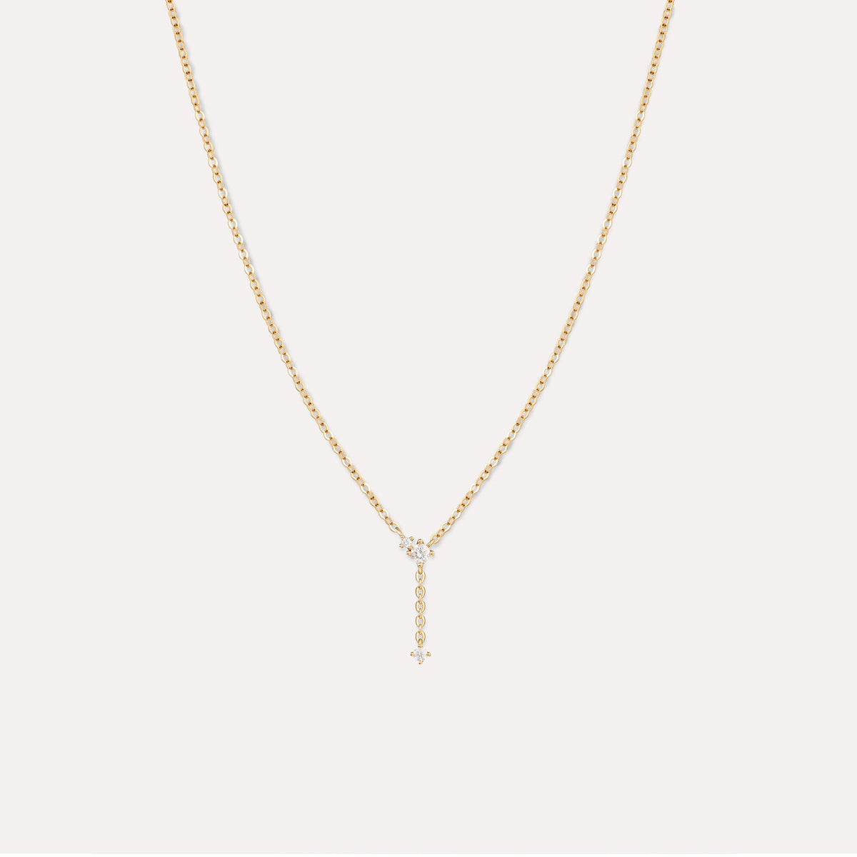 Solid Gold Fallen Star Necklace