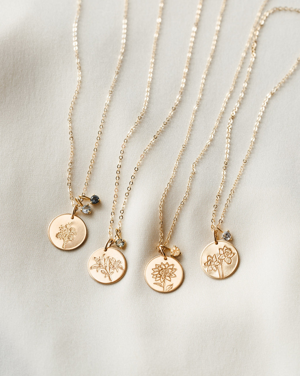 Flora Birthstone Necklace