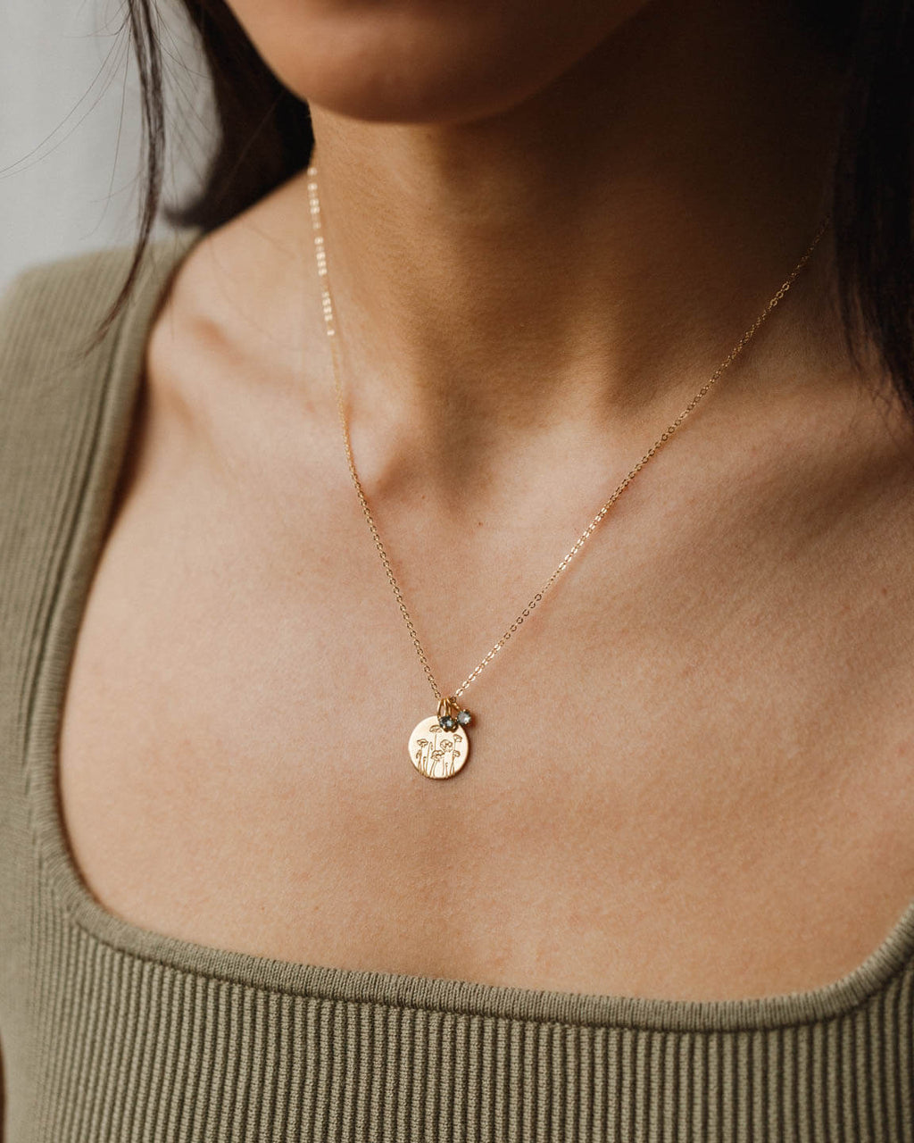 Flora Birthstone Necklace