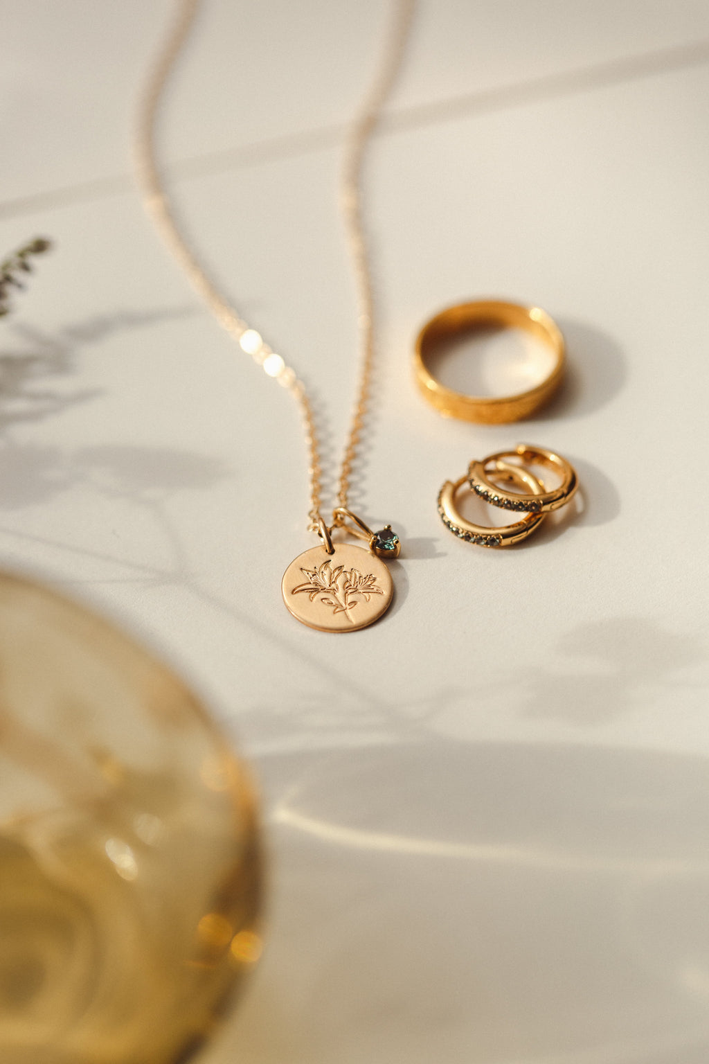 Flora Birthstone Necklace