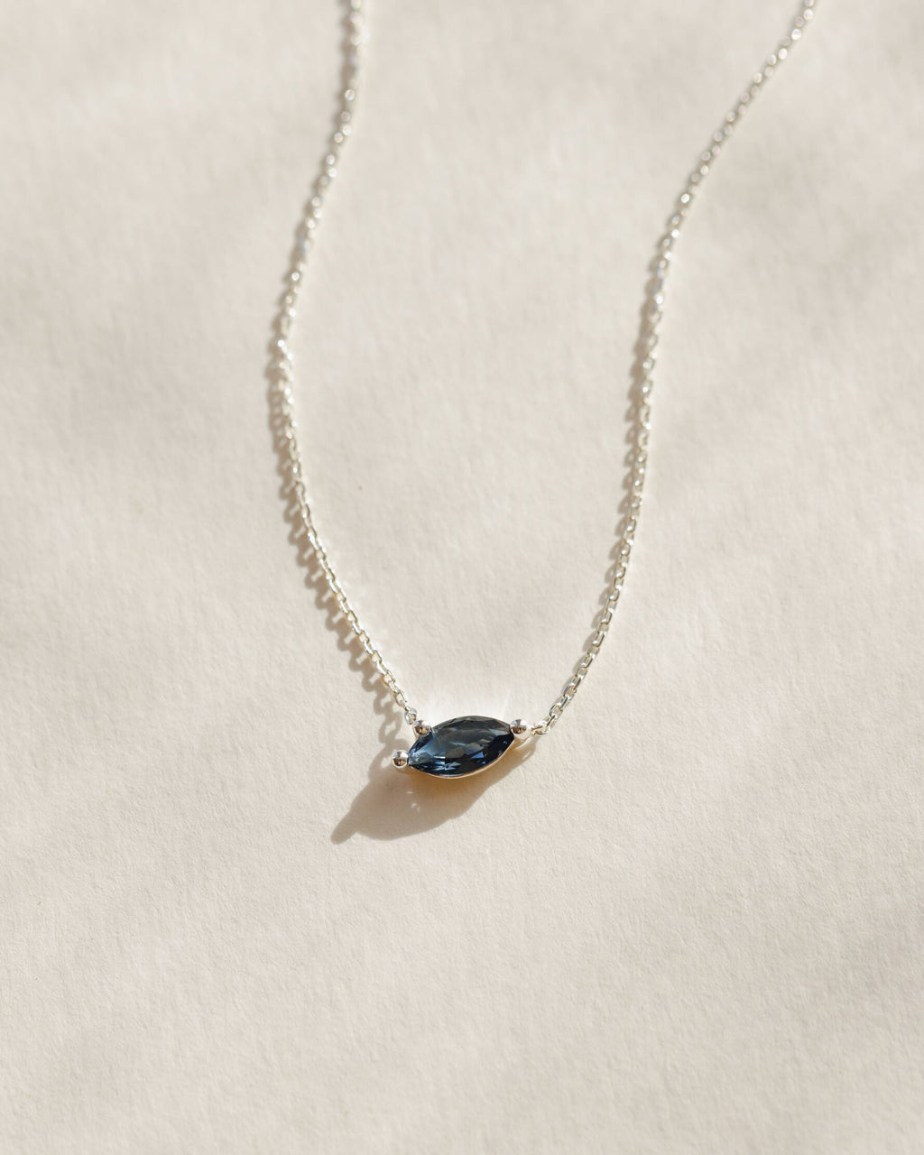 Aura Birthstone Marquise Necklace