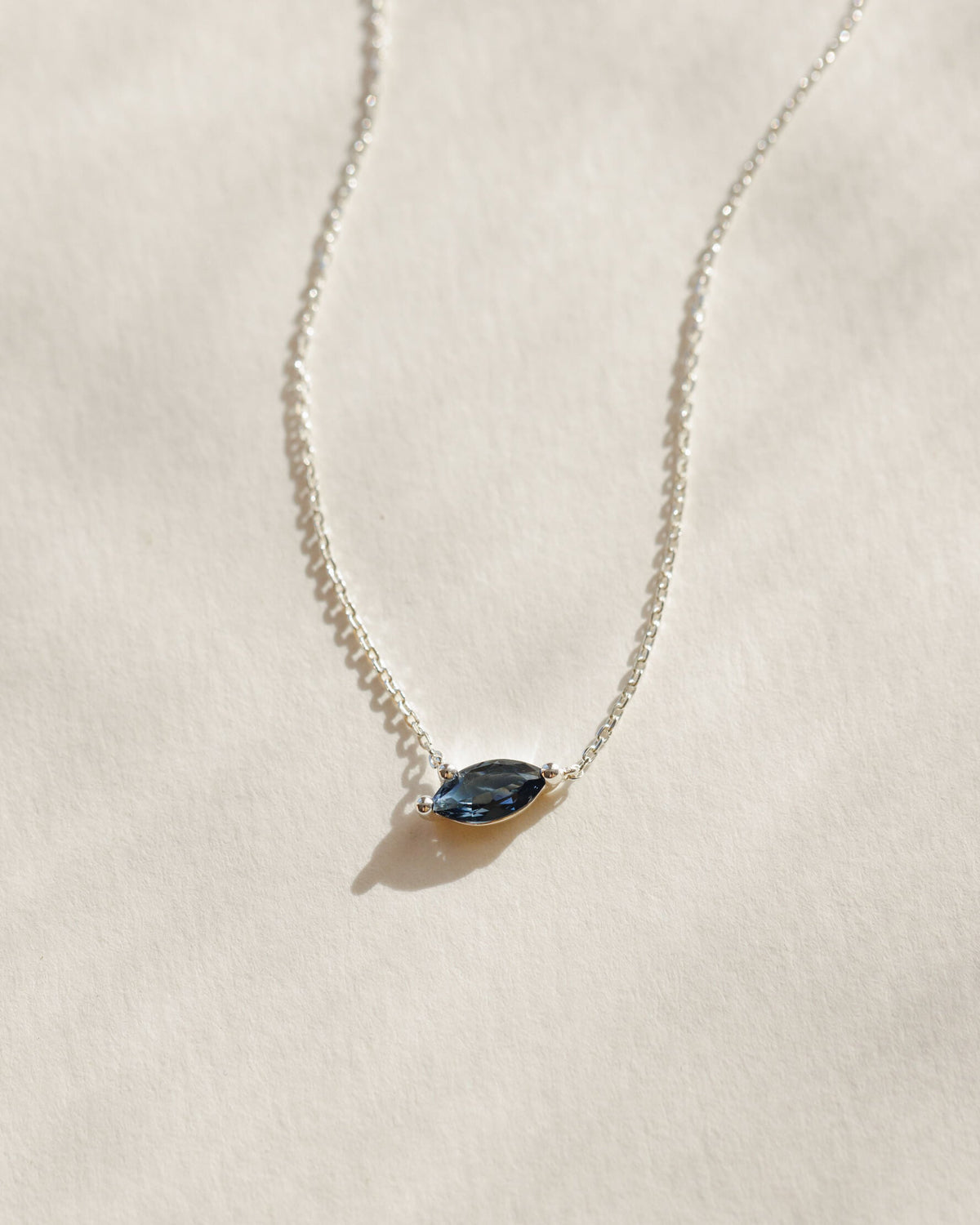 Aura Birthstone Marquise Necklace