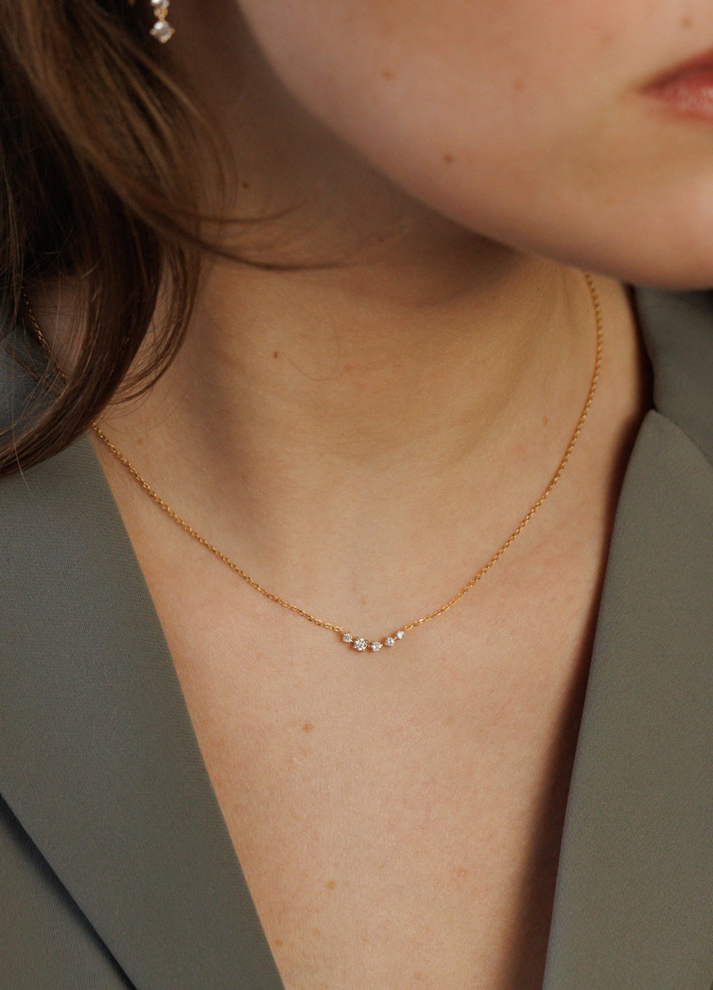 Solid Gold Starscape Necklace