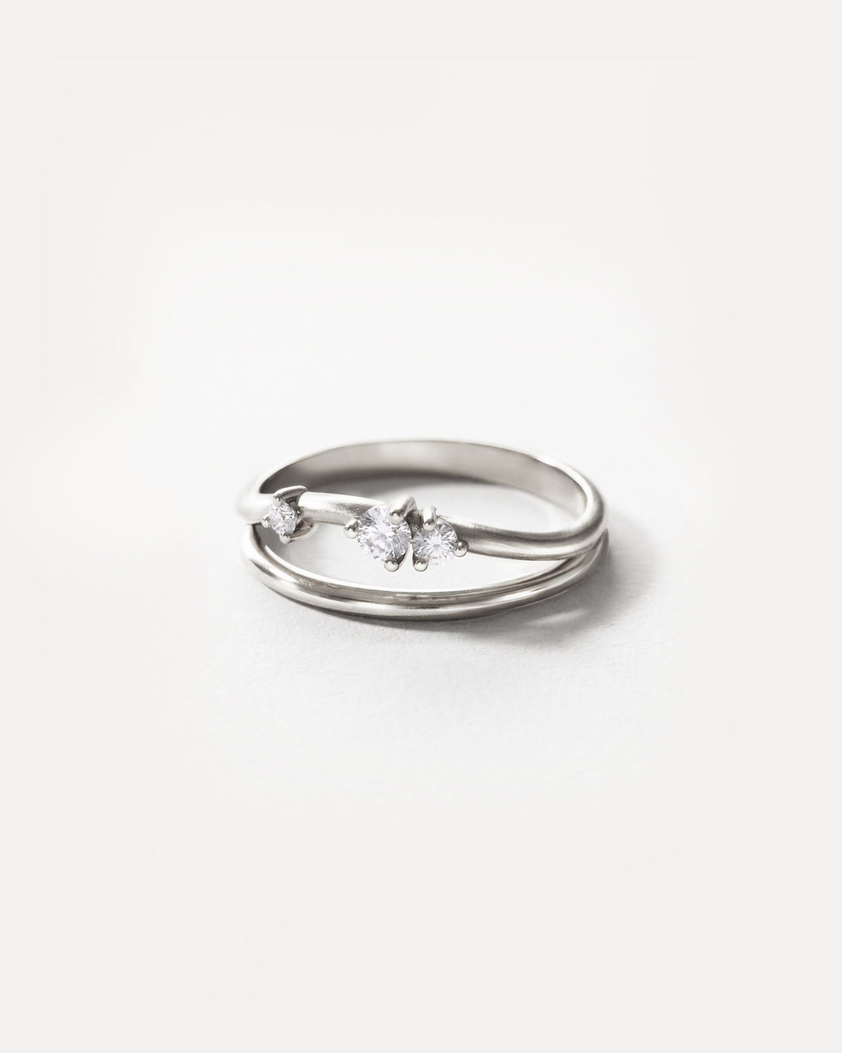 Eclipse White Sapphire Ring