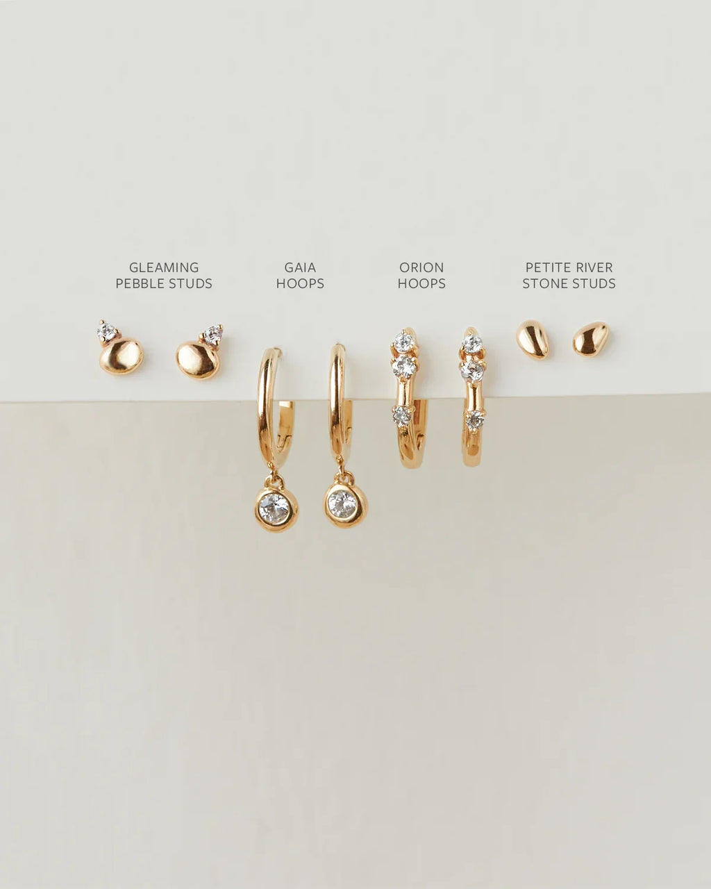 Orion White Sapphire Hoops