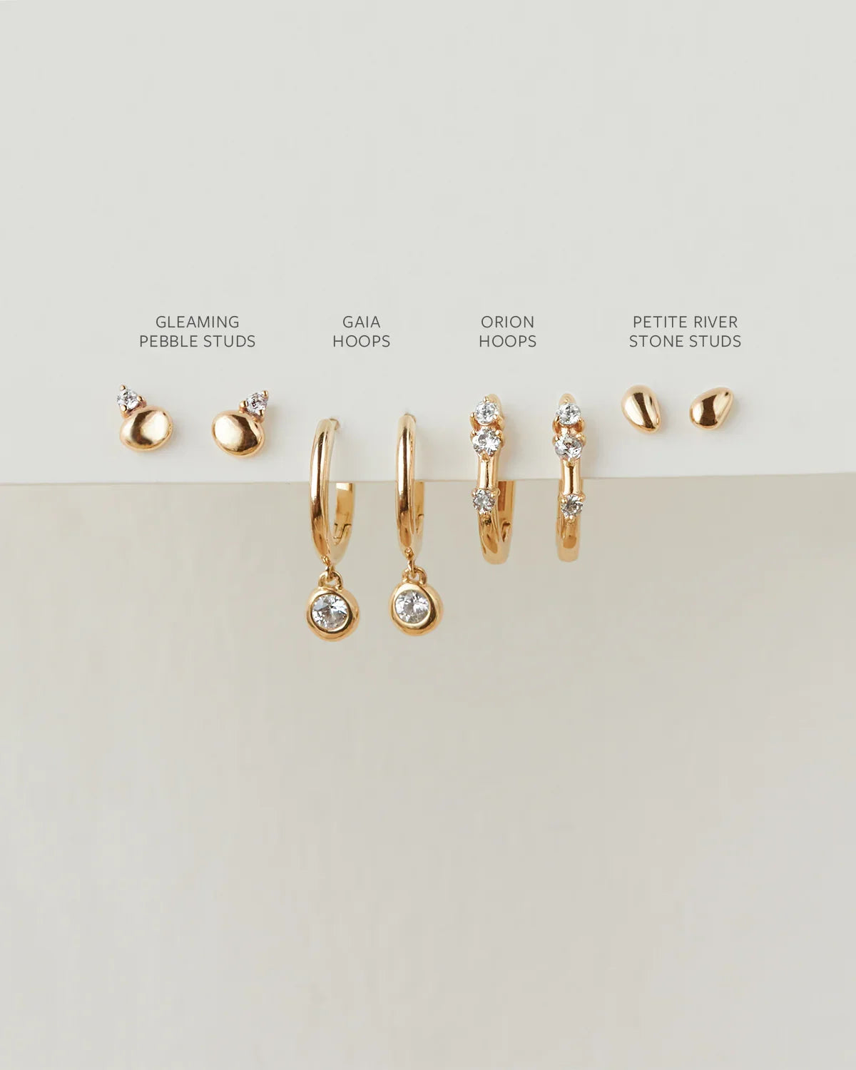 Orion White Sapphire Hoops