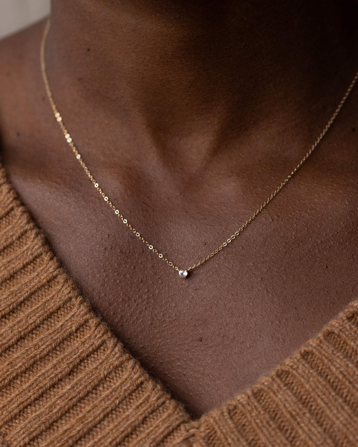 Polaris Diamond Solitaire Necklace