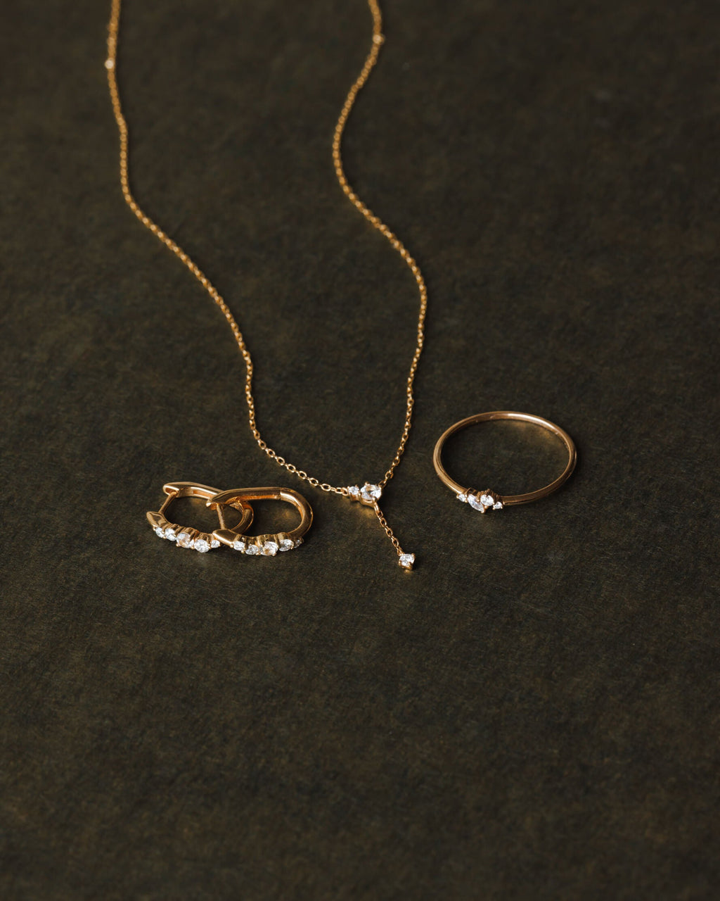 Solid Gold Fallen Star Necklace