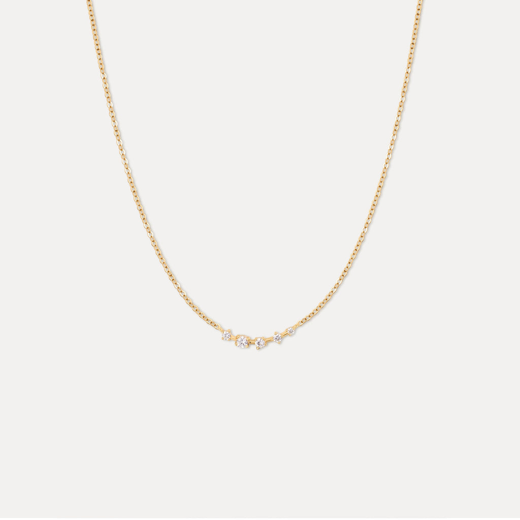 Solid Gold Starscape Necklace