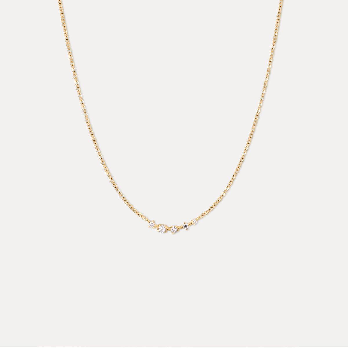 Solid Gold Starscape Necklace