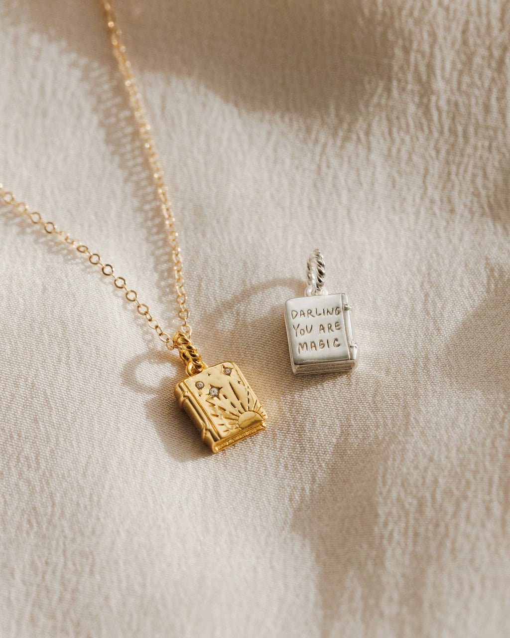 Cosmic Unfolding Book Charm