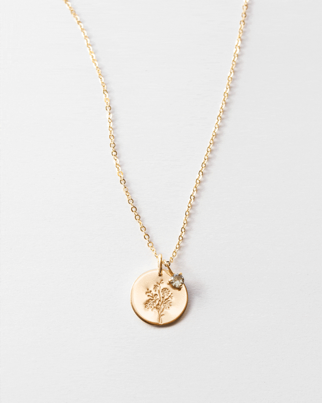 Flora Birthstone Necklace