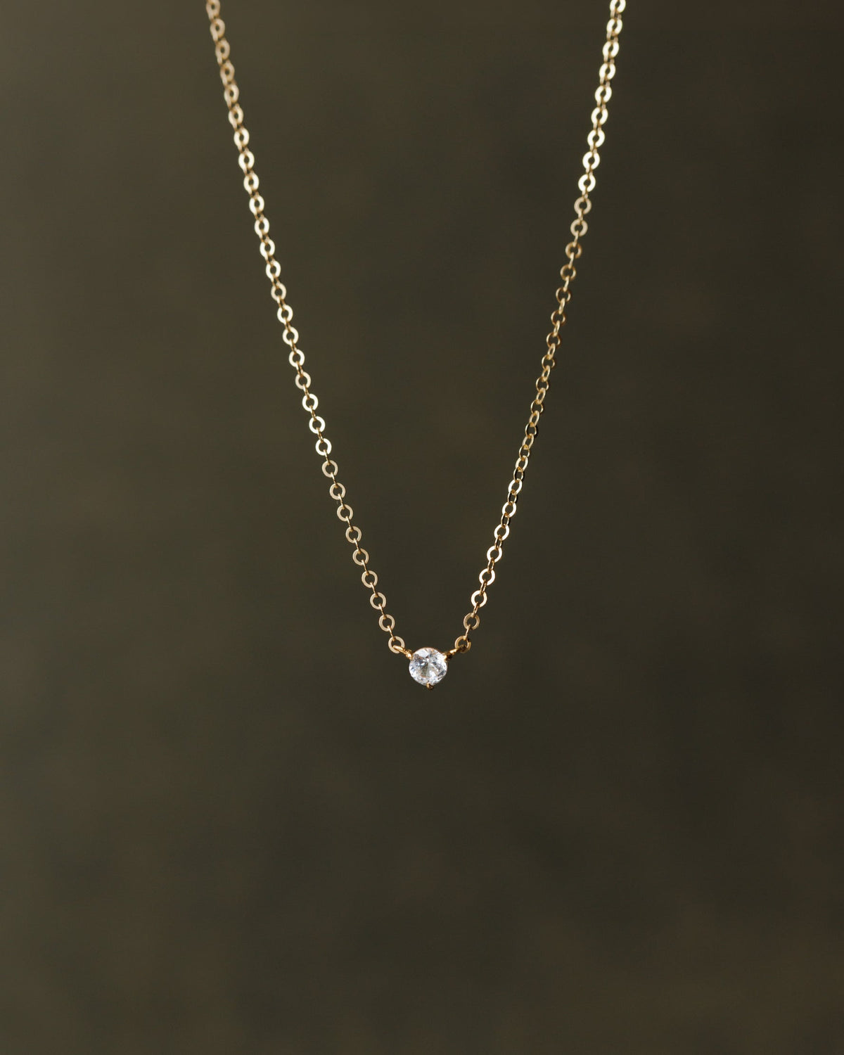 Polaris White Sapphire Necklace
