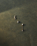 Stargazer White Sapphire Stud Set
